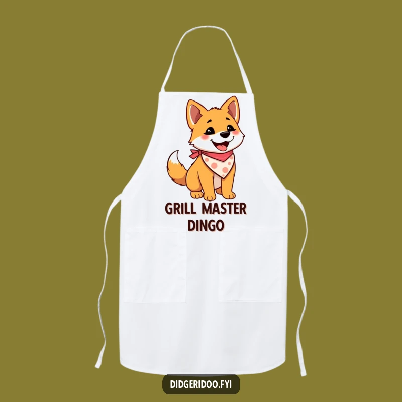 Funny Dingo Chef Apron - Bandana Pup Cooking Gift