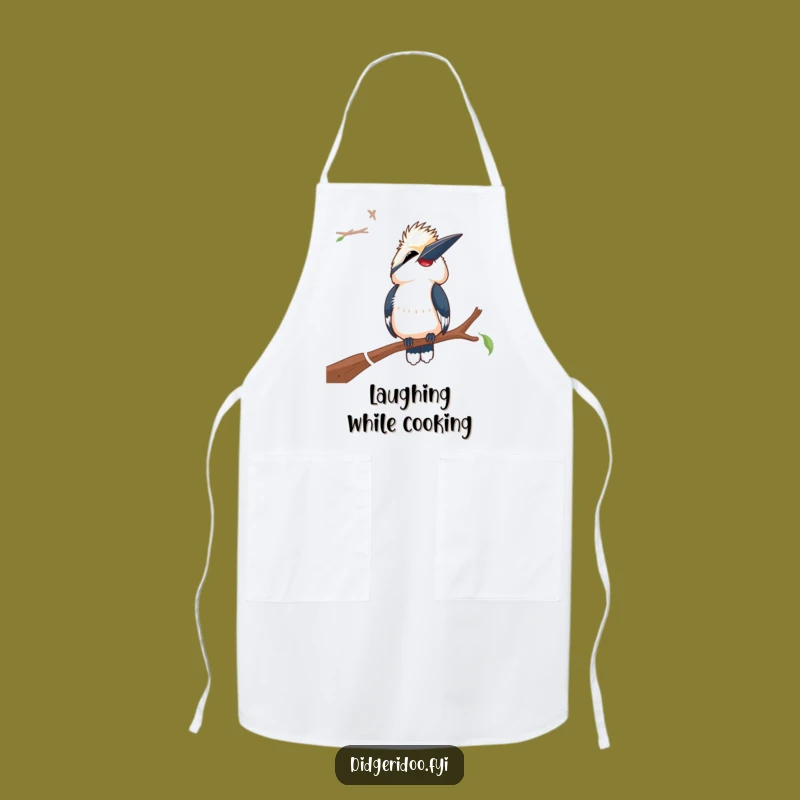Funny Laughing Kookaburra Apron: Chef's Comedy Corner, Hilarious Gift