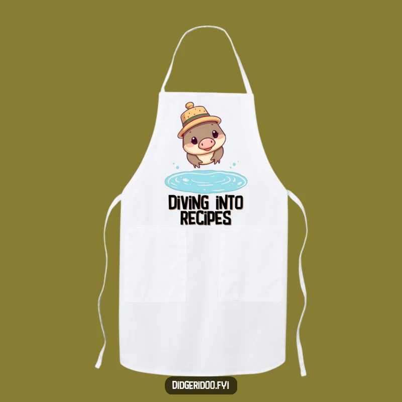 Funny Platypus Cork Hat Apron: Dive into Culinary Adventures!