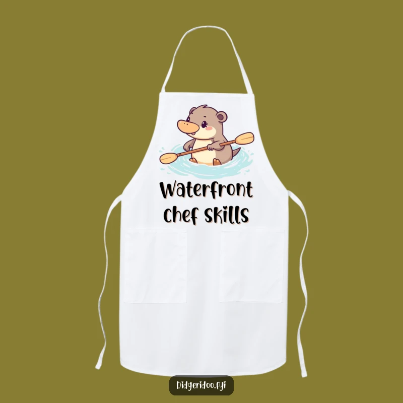 Funny Platypus Paddling Apron: Cook with Purpose and Aussie Flair