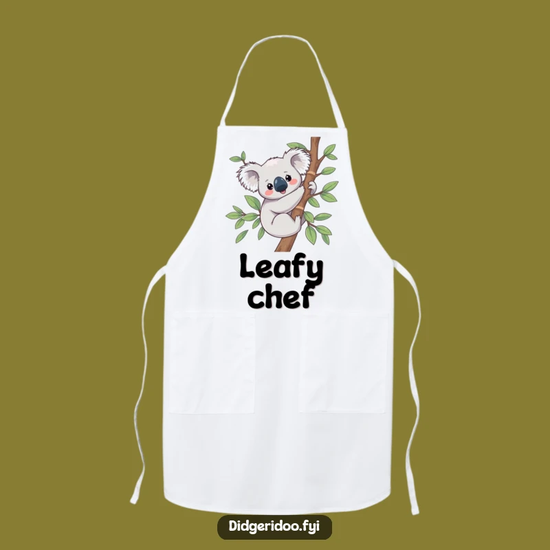 Funny Koala Eucalyptus Apron: Content Critter Kitchen Comfort Gift