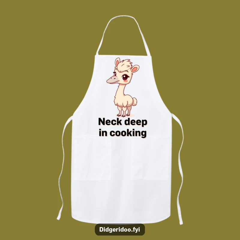 Funny Emu Apron: Cook with Curiosity and Playful Charm!