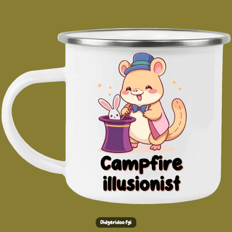 Funny Platypus Magician Camping Mug: Giddy Outdoor Magic Gift