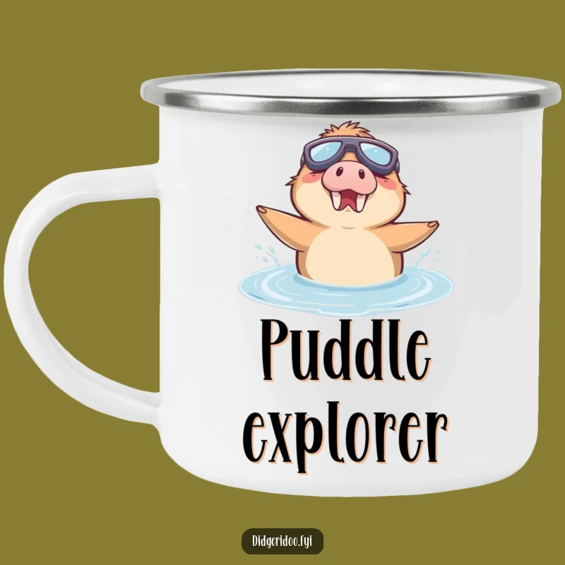 Funny Platypus Goggles Camping Mug - Adventure with Puddle Cheer, Perfect Gift