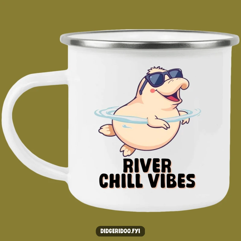 Funny Platypus Swim Camping Mug: Enjoy Drinks with Hilarious Aquatic Adventure