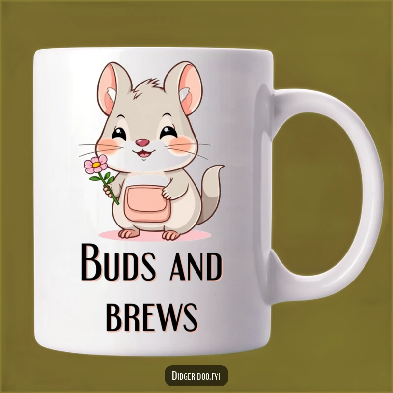 Funny Bilby Flower Mug: A Sweet Offering from a Smiling Marsupial Gift