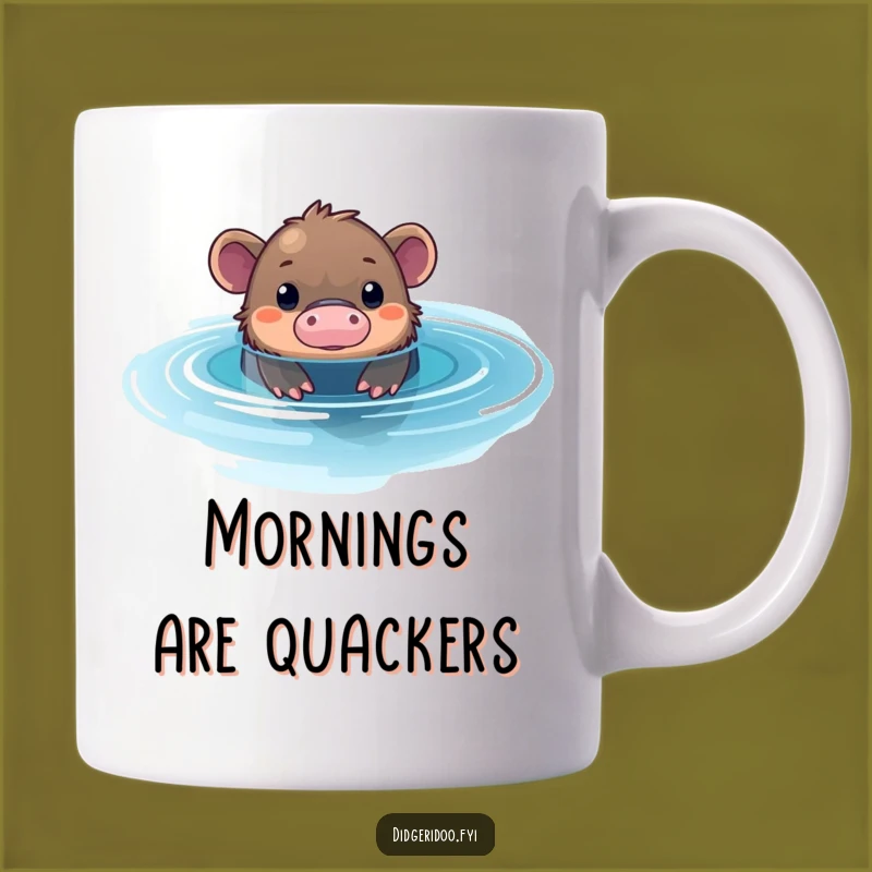 Funny Platypus Pool Mug: Curious Aussie Discovery, Perfect Gift