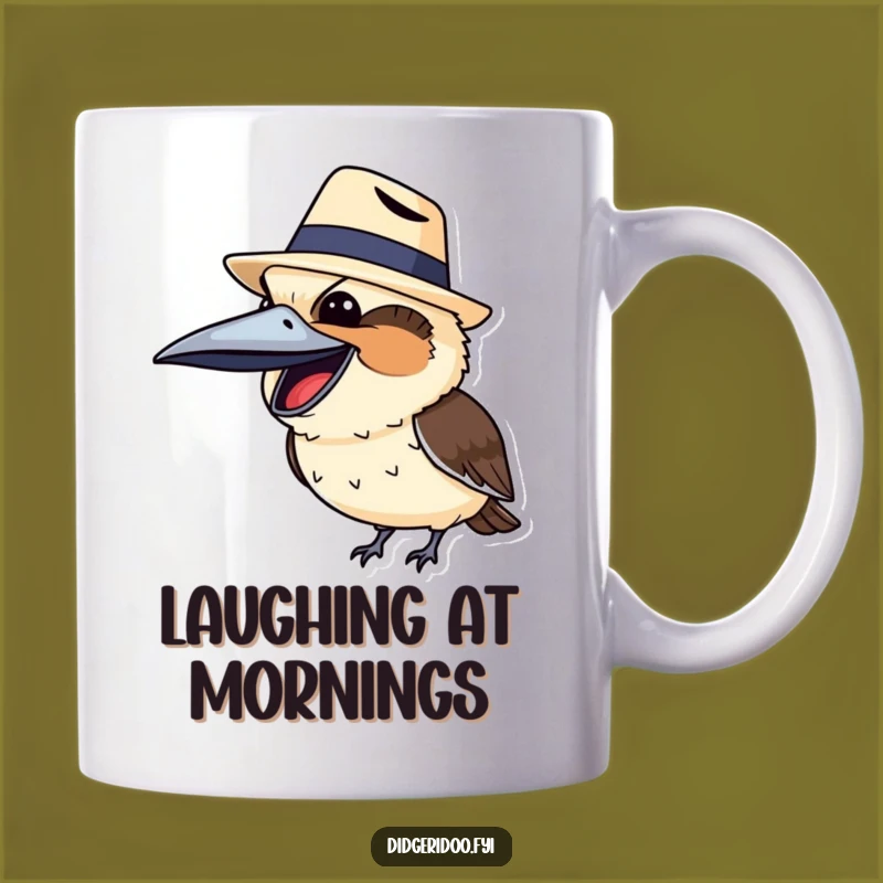 Funny Kookaburra Akubra Mug: Hilarious Aussie Laugh, Perfect Funny Gift for Bird Lovers!