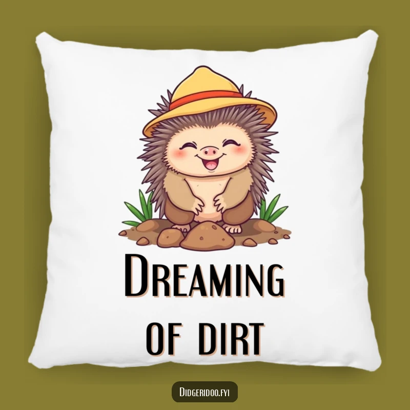 Funny Echidna Gardening Pillow - Cozy Comfort, Sunny Smiles, Perfect Cute Funny Gift!