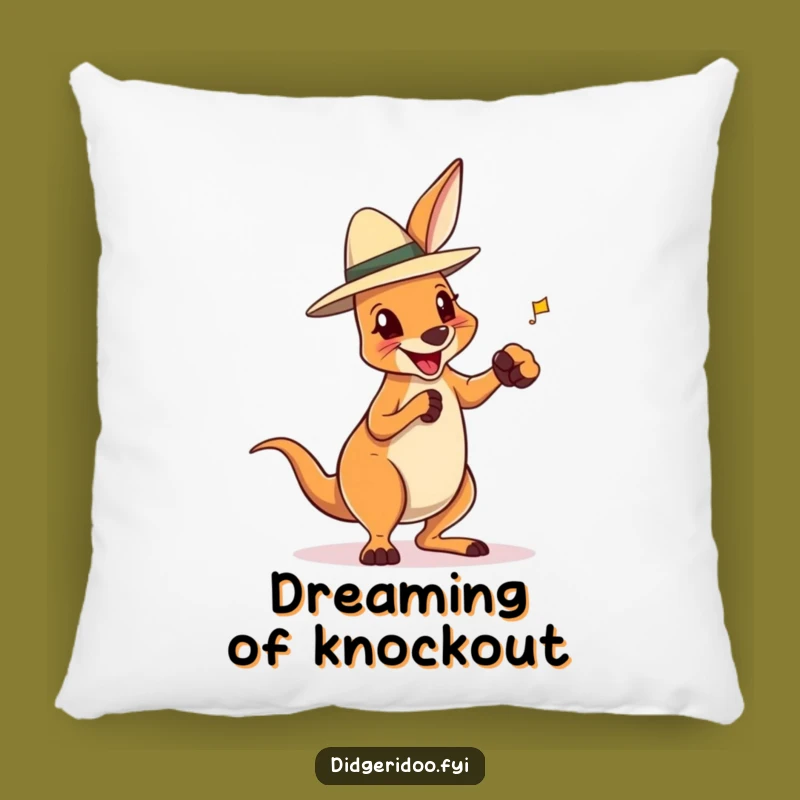 Funny Boxing Kangaroo Pillow: Cozy Akubra Cushion, Perfect Humorous Gift