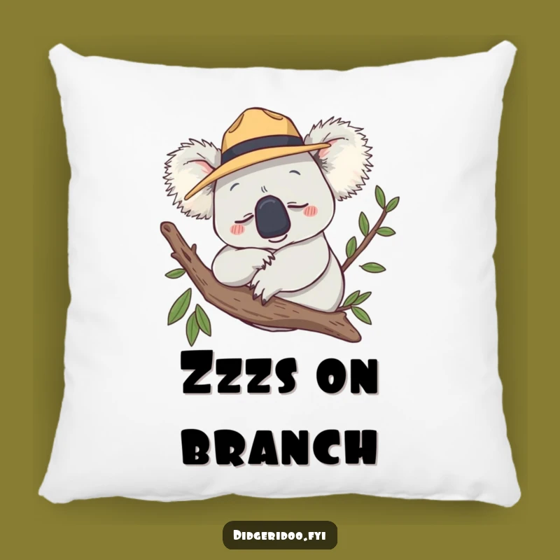 Funny Koala Akubra Hat Pillow - Cozy Comfort with a Snoozing Friend, Ideal Gift