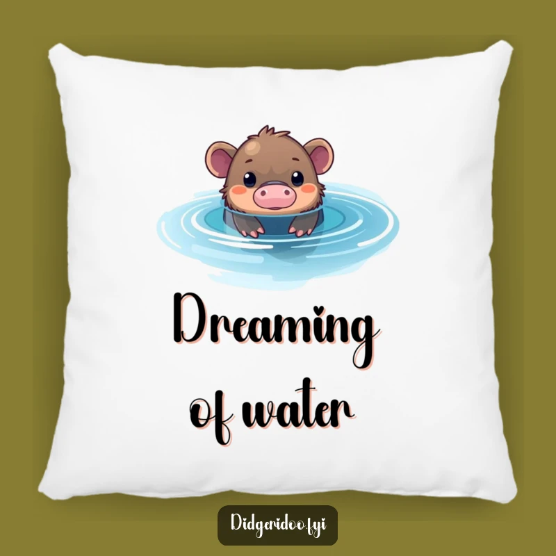 Funny Platypus Pool Pillow: Cozy Curious Comfort, Perfect Gift