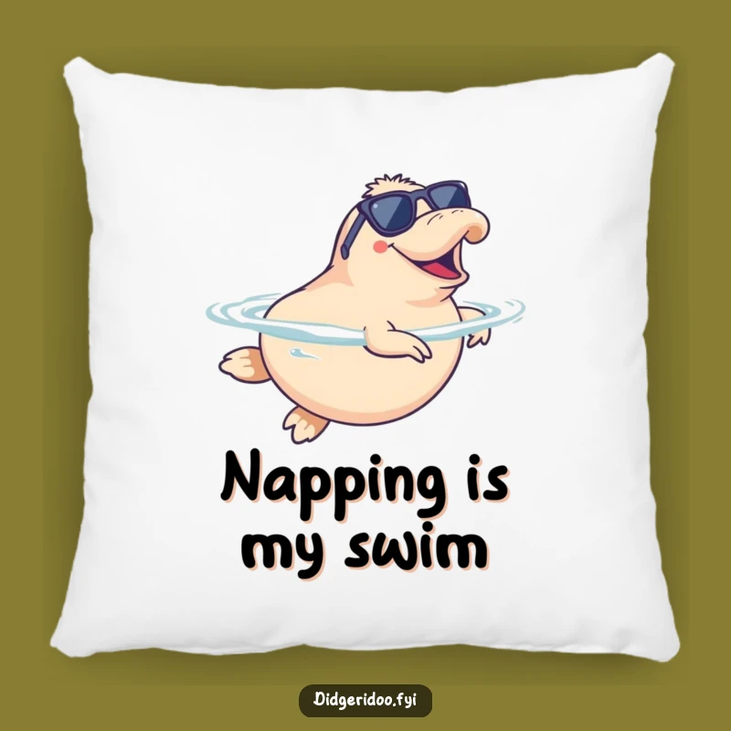 Funny Platypus Swim Pillow: Cozy Comfort with a Hilarious Aquatic Touch