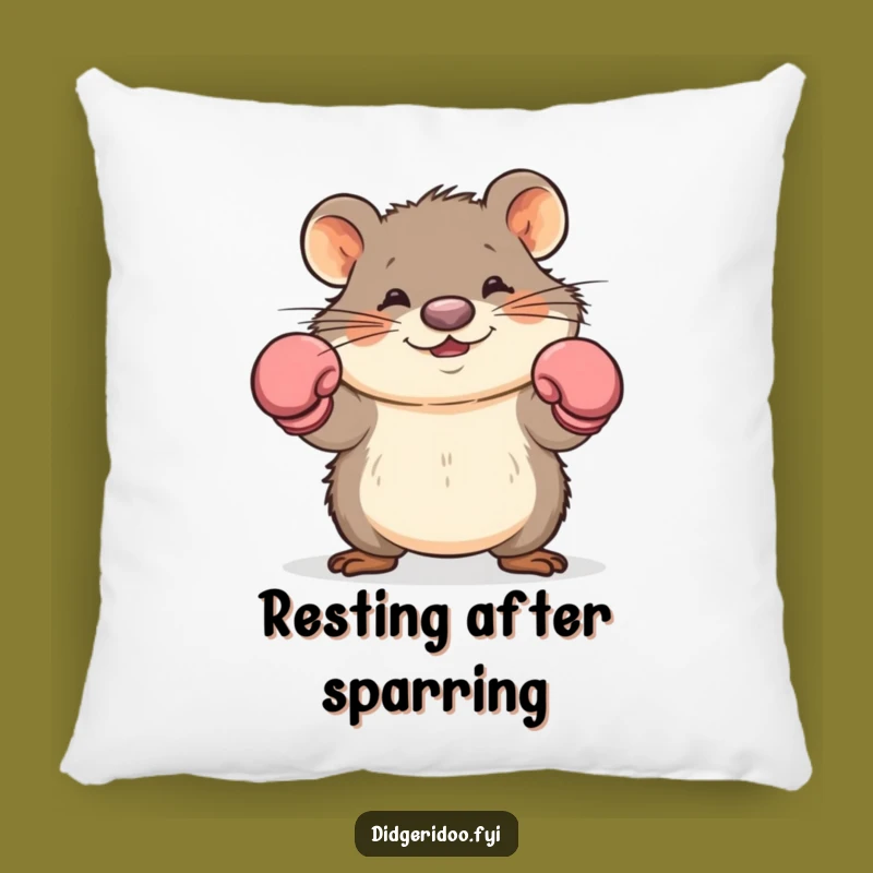 Funny Wombat Boxer Pillow: Soft and Hilarious Dodging Decor Gift