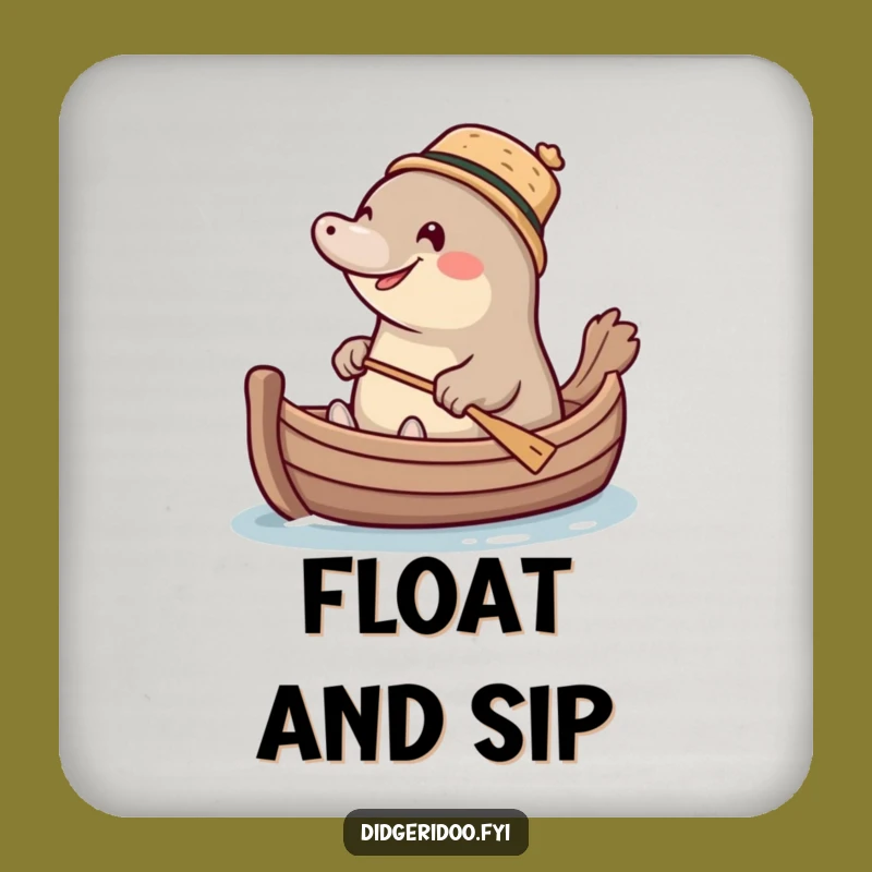 Funny Platypus Boat Coasters: Cork Hat Protection, Hilarious Animal Bar Gift