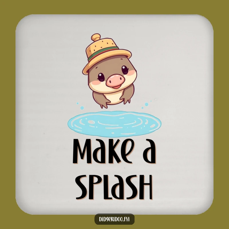 Funny Platypus Cork Hat Coasters: Protect Your Table with Aussie Charm