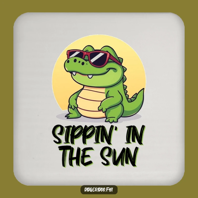 Funny Crocodile Coaster Set: Protect Surfaces with Cool Grins!