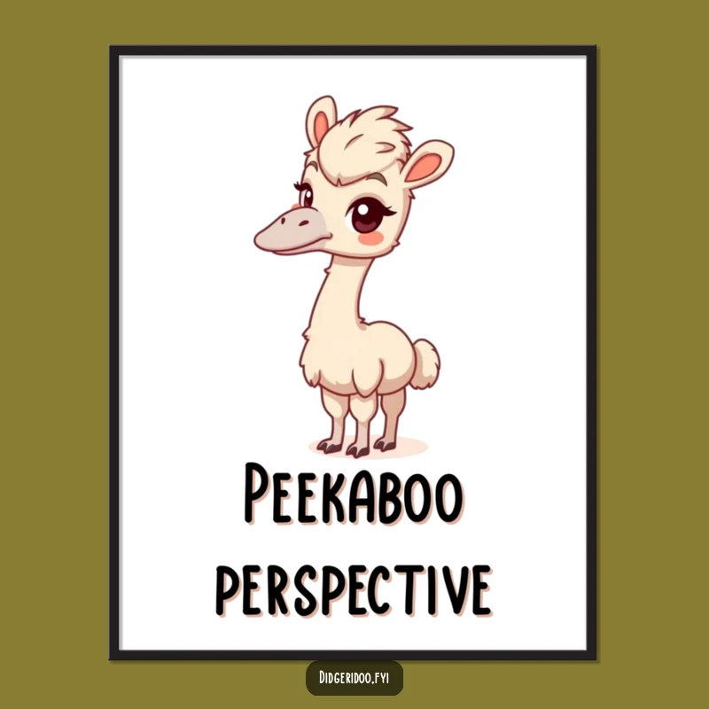 Funny Emu Art Poster: Bring Curious Wonder to Your Walls!