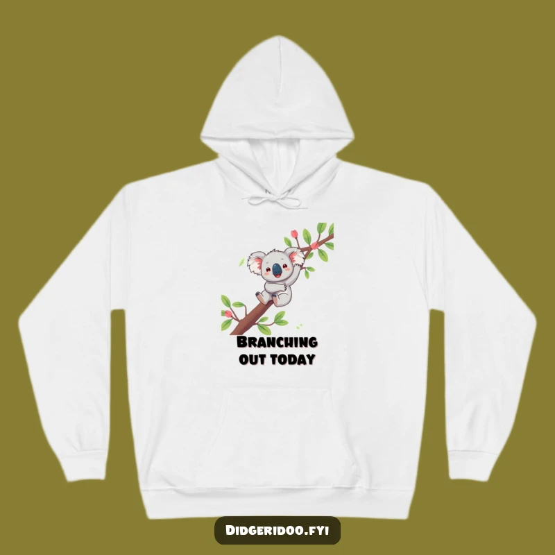 Funny Koala Dangling Hoodie: Cozy Comfort with a Side of Aussie Chill