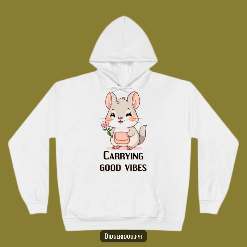 Funny Bilby Flower Hoodie: Stay Cozy and Sweet with this Adorable Marsupial Design