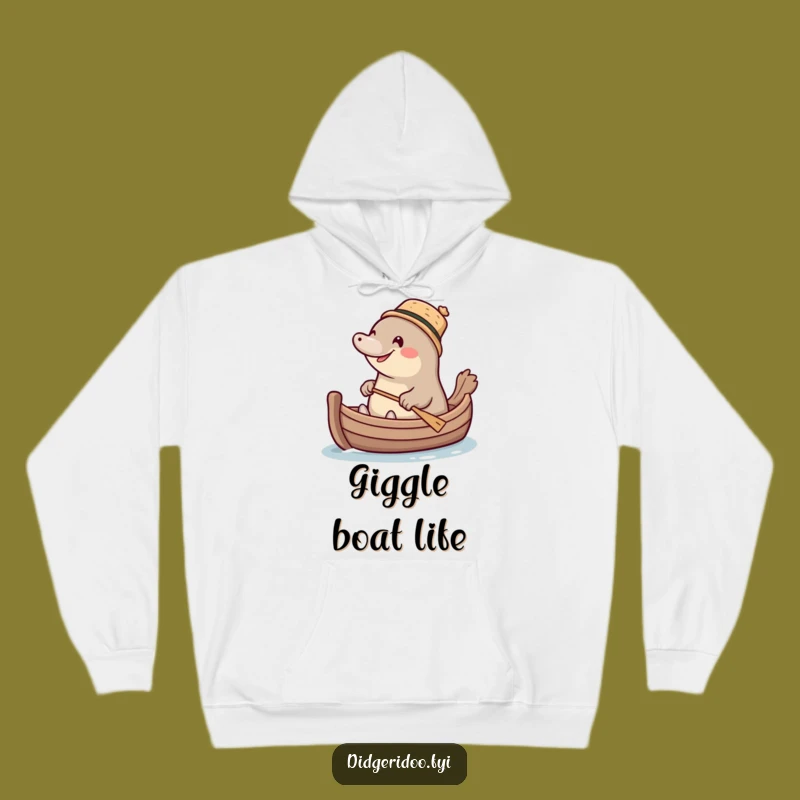 Funny Platypus Cork Hat Hoodie: Giggling Paddler Comfort, Hilarious Animal Cozy Gift