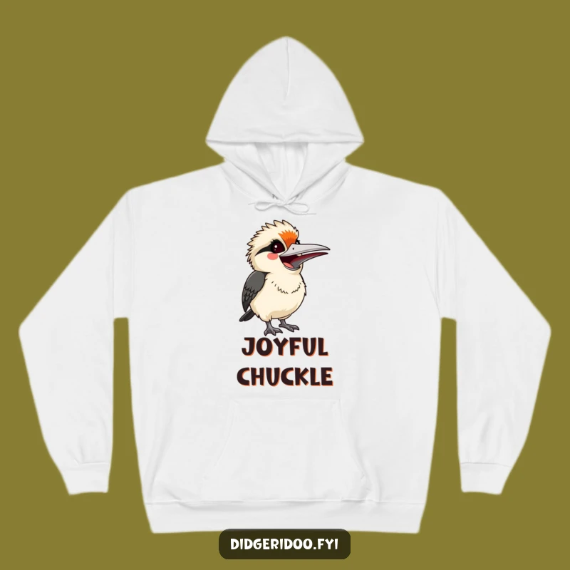 Funny Kookaburra Laugh Hoodie: Startled Joy Comfort, Hilarious Cozy Gift