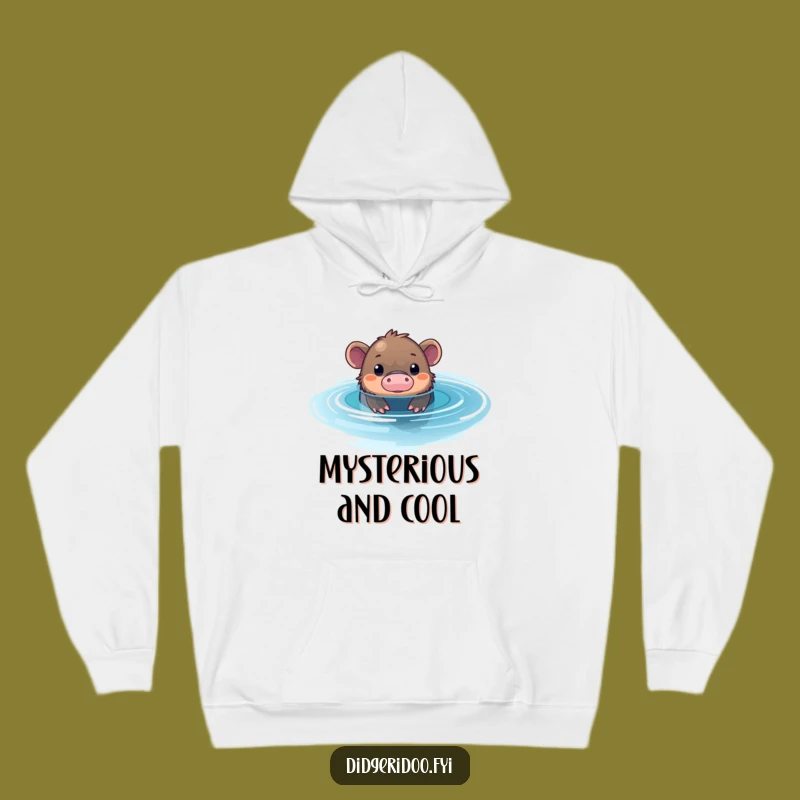 Funny Platypus Pool Hoodie: Cozy Mystery Vibes, Ideal Gift