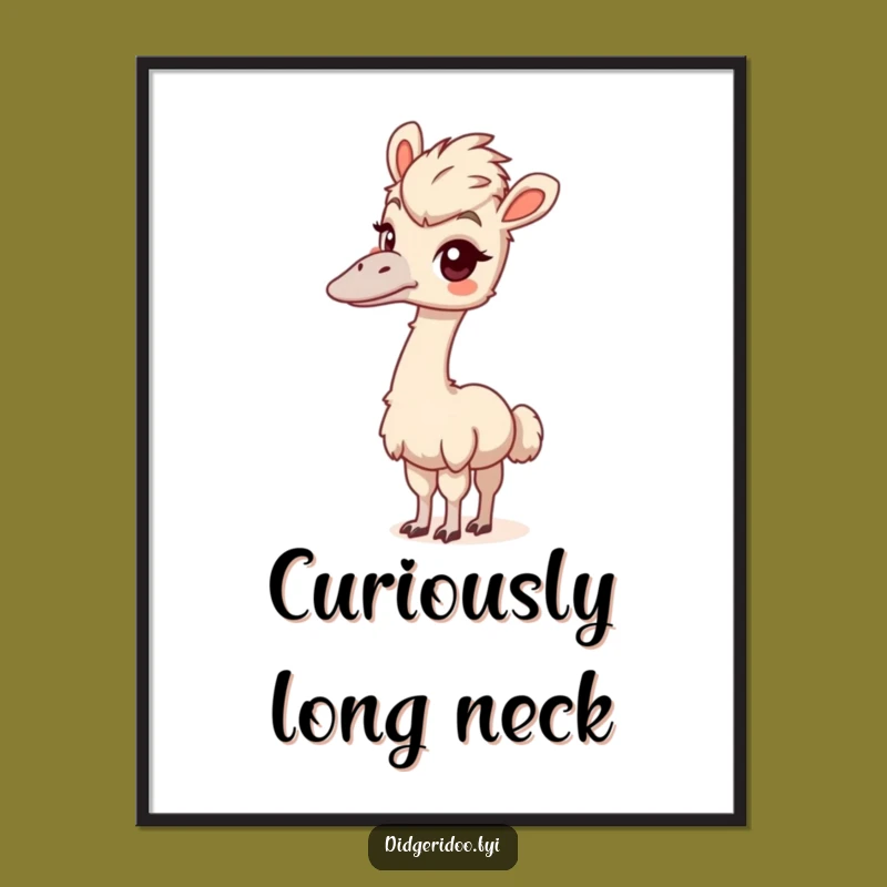 Free Printable Emu Wall Art: Curious Long Neck for Whimsical Decor