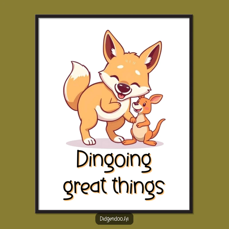 Free Printable Dingo Art: Funny Fetch Downloadable Wall Decor for Dog Lovers!