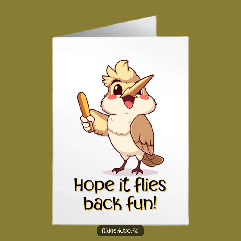 Free Printable Birthday Card: Kookaburra Boomerang Fun for a Hilarious DIY Gift