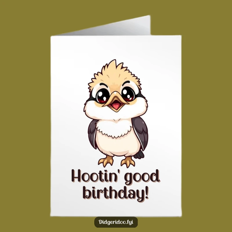 Free Printable Kookaburra Birthday Card: Laughing Up Design for a Joyous Celebration
