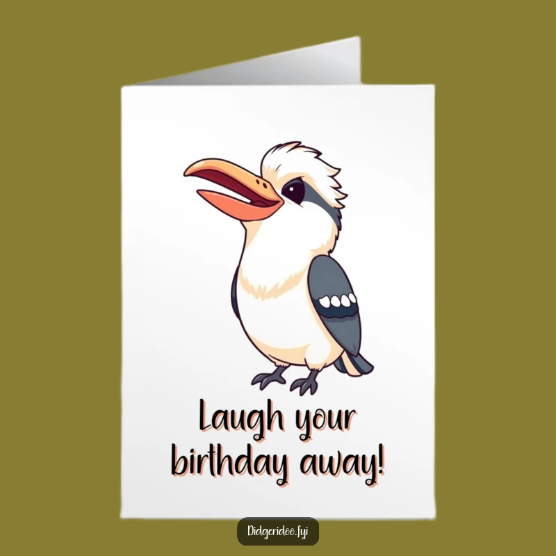 Free Printable Birthday Kookaburra Card: Laugh Out Loud Downloadable Gift