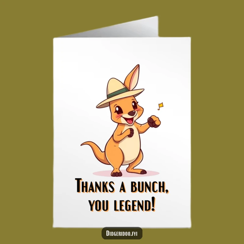 Free Printable Thank You Card: Roo's Thank You Jab, Downloadable Gift for Sweet Thanks