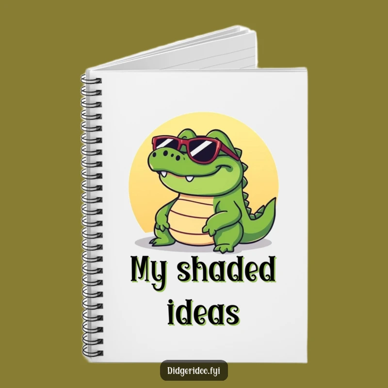 Funny Crocodile Notebook: Jot Down Cool Ideas in the Sun!