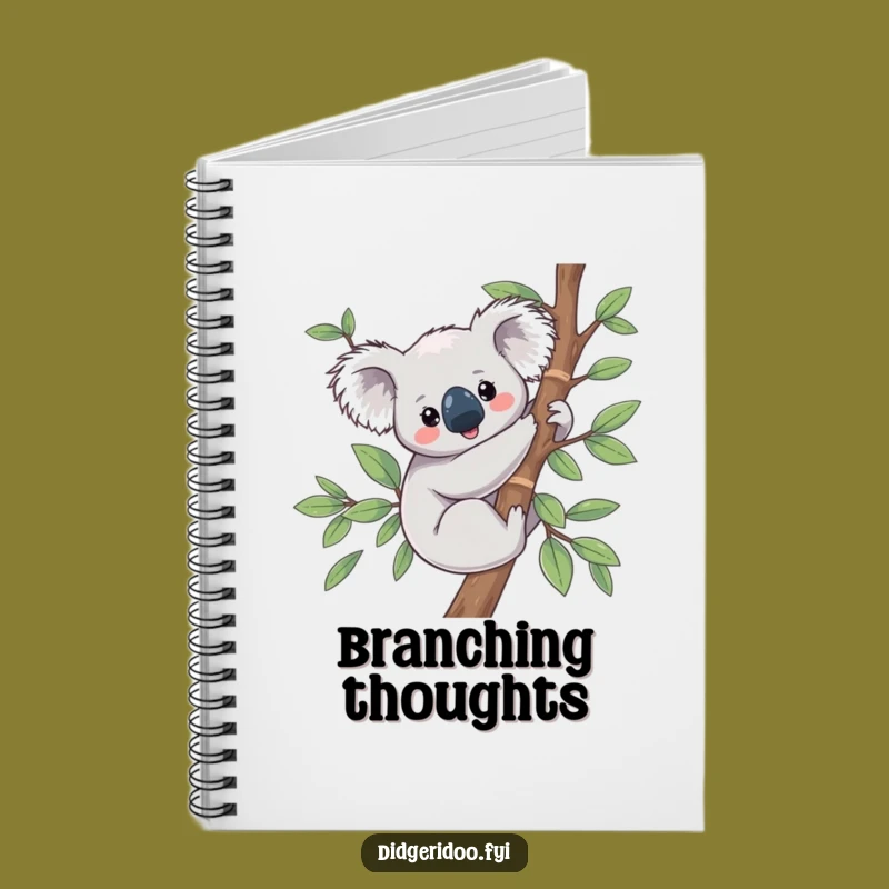 Funny Koala Eucalyptus Notebook: Content Critter Journal for Notes Gift