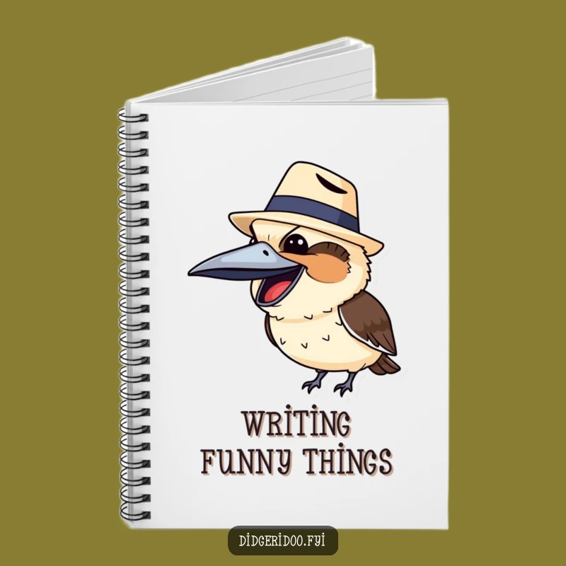 Funny Kookaburra Akubra Notebook: Jot Down Laughs, Hilarious Aussie Journal, Perfect Funny Gift!
