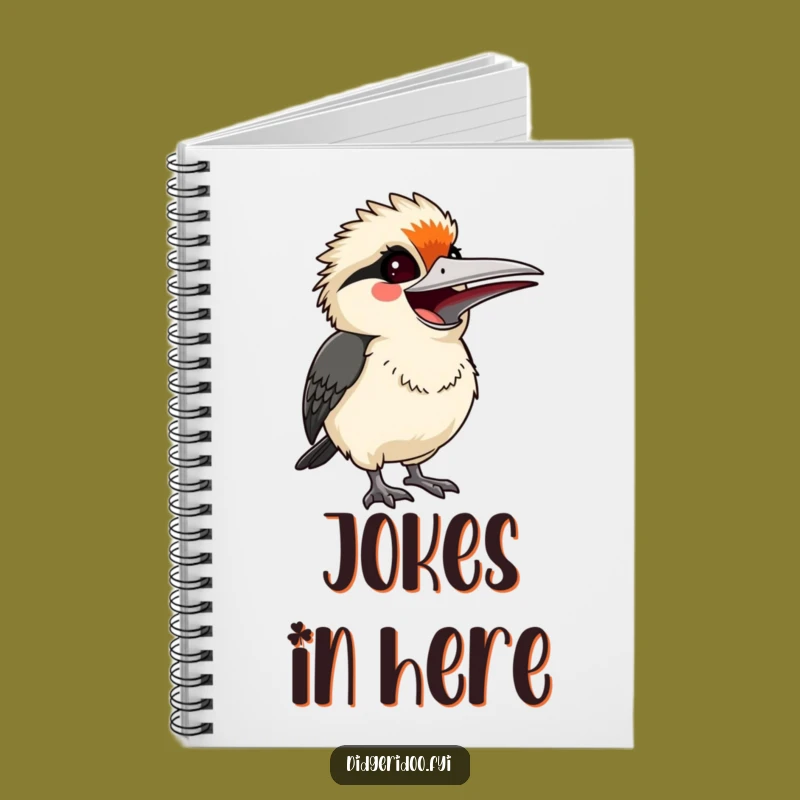 Funny Kookaburra Laugh Notebook: Startled Journal, Hilarious Bird Gift for Notes