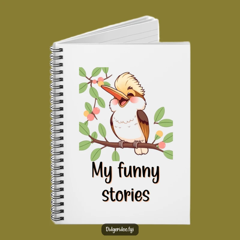Funny Kookaburra Laughing Notebook: Jubilant Aussie Bird Journal, Humorous Gift