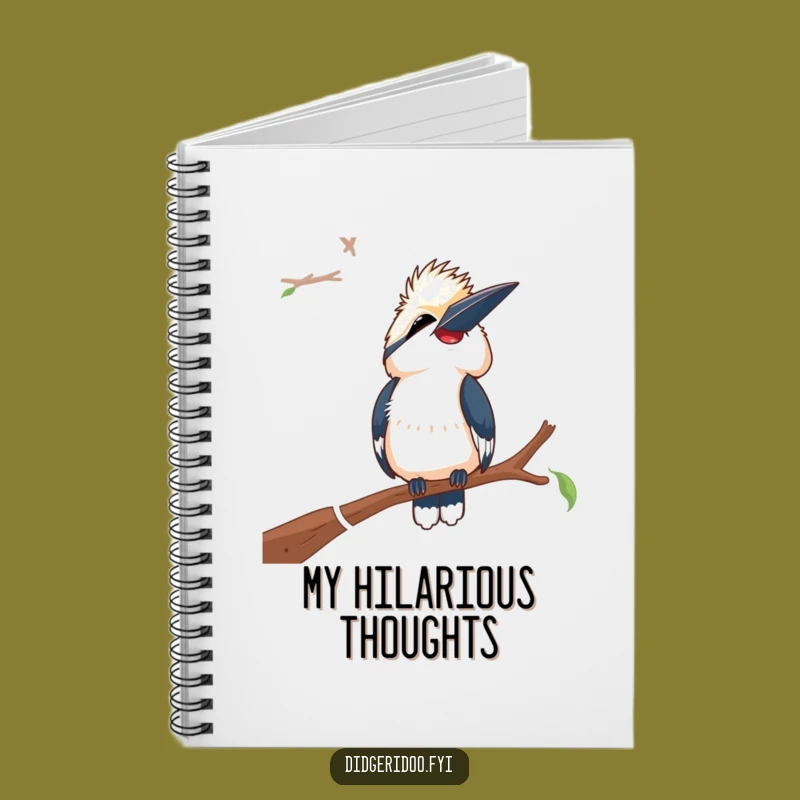 Funny Laughing Kookaburra Notebook: Journal of Jokes, Perfect Gift