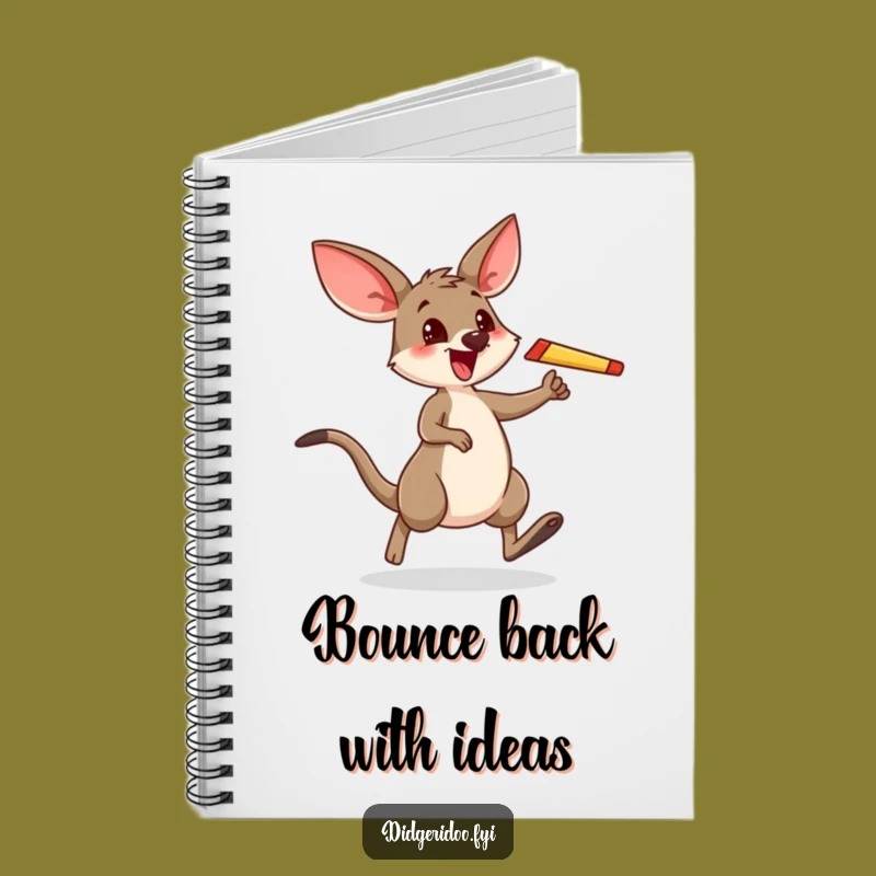 Funny Wallaby Boomerang Hop Notebook: Jot Down Giggles & Ideas