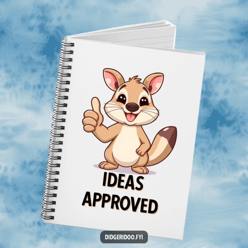 Funny Wallaby Notebook: A happy wallaby gives a thumbs up with a smile, inspiring your notes and ideas.