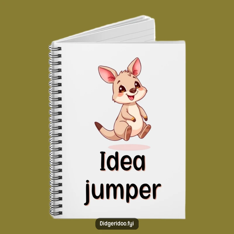 Funny Kangaroo Cub Notebook: Playful Bouncing Journal for Ideas Gift