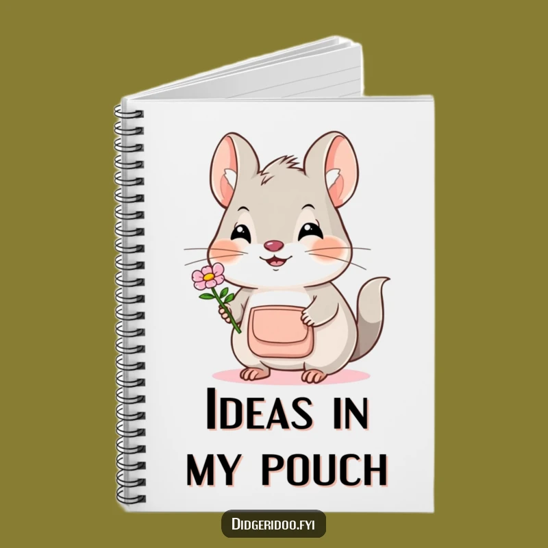 Funny Bilby Flower Notebook: Jot Down Kind Thoughts with this Sweet Marsupial
