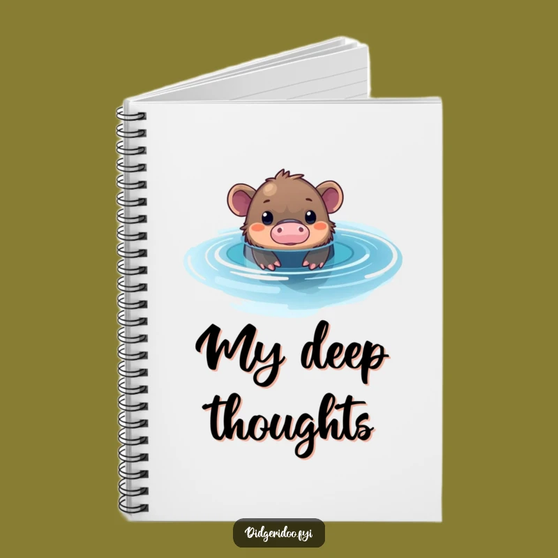 Funny Platypus Pool Notebook: Journal of Intrigue, Perfect Gift