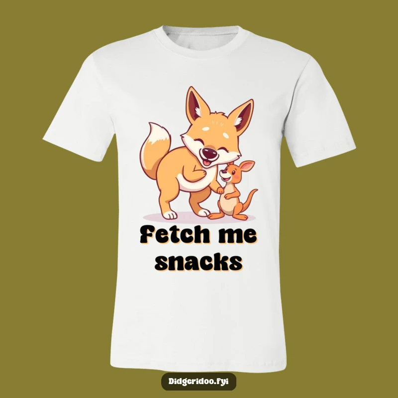 Funny Dingo Fetch T-Shirt: Proud Aussie Dog Playful Gift