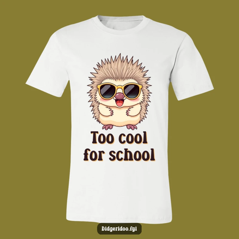Funny Echidna Sunglasses T-Shirt: Awesome Aussie Style, Hilarious Character, Perfect Funny Gift!