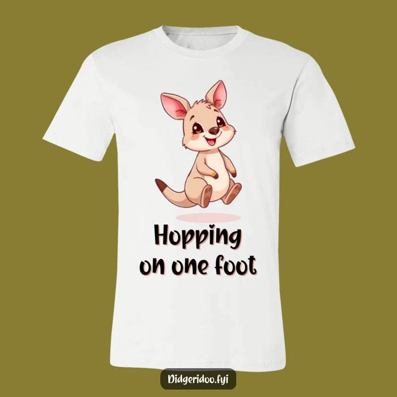 Funny Kangaroo Cub T-Shirt: Playful Bouncing Baby Animal Tee Gift