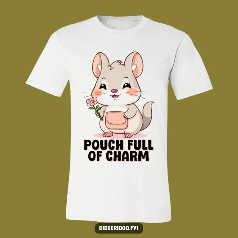 Funny Bilby Flower T-Shirt: Wear Your Kindness with this Adorable Marsupial Tee