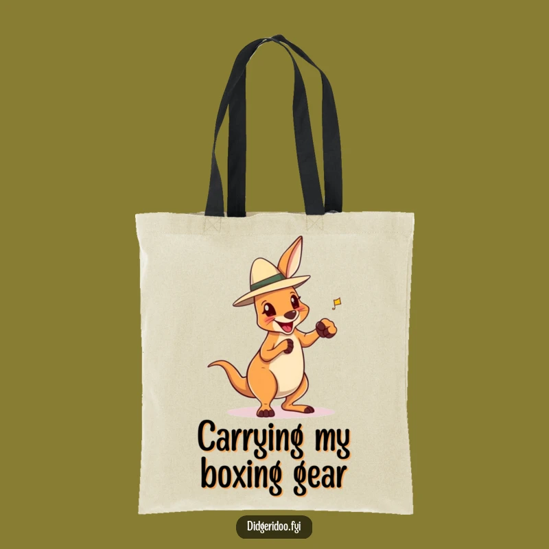 Funny Boxing Kangaroo Tote Bag: Akubra Carry-All, Perfect Humorous Gift