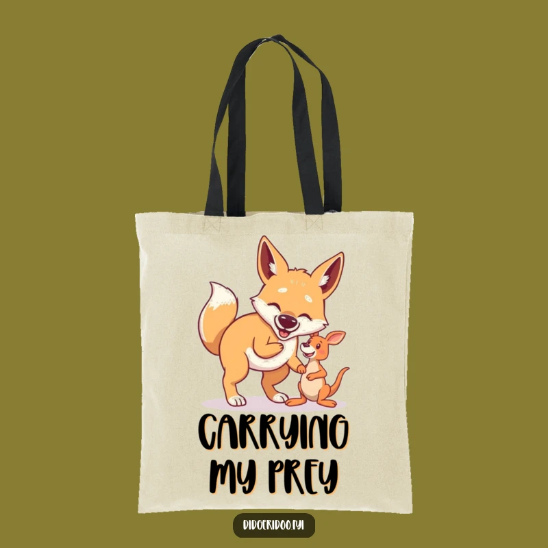 Funny Dingo Fetch Tote Bag: Stylish Aussie Dog Accessory Gift